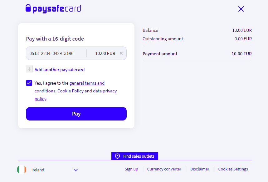 Paysafecard account and debit card displayed with smartphone showing balance and transaction features